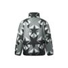 Li Ning Full Print Zipper Stand Collar Long Sleeve Down Jacket Men Outerwear Black AYMT371-1