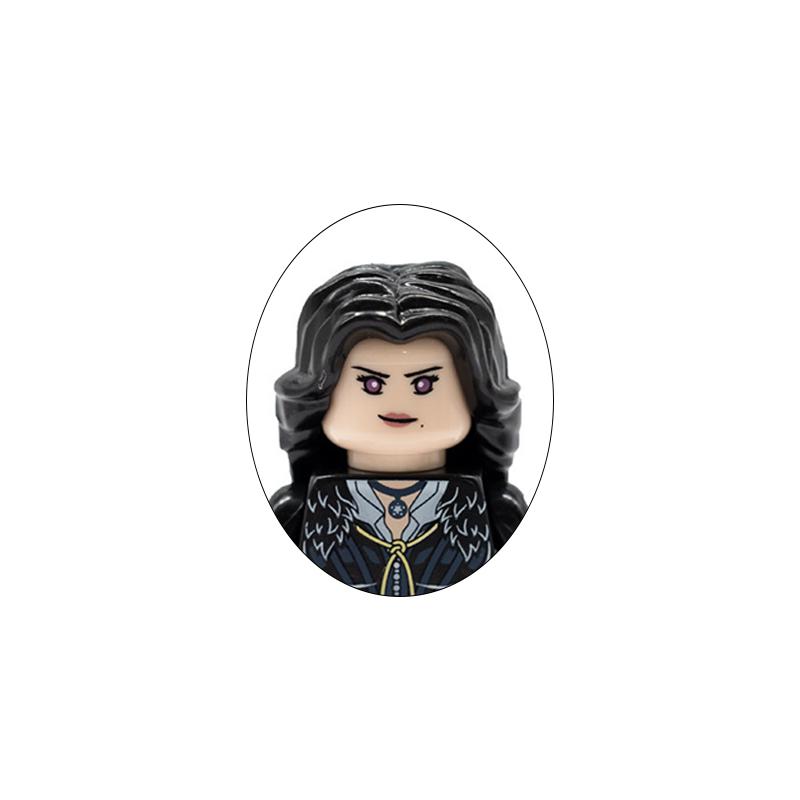 Edward Scissorhands Building Blocks Video Games Mini Action Figures Bricks Geralt Ciri Movies Assemble Toys for Children