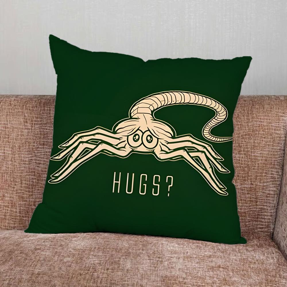 Film A-Alien X-Xenomorph Pillow Case For Home Bedroom Car Office Decoration Living Room Sofa Cushion Cover Suitable