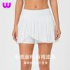 High-Waisted Tennis Skort Women Athletic Workout Running Yoga Skirt With Pleated Ruffle Anti-See-Through Quick-Dry Fabric