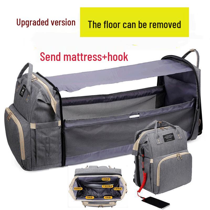 TLXT Multi-functional Large Capacity Foldable Diaper Backpack