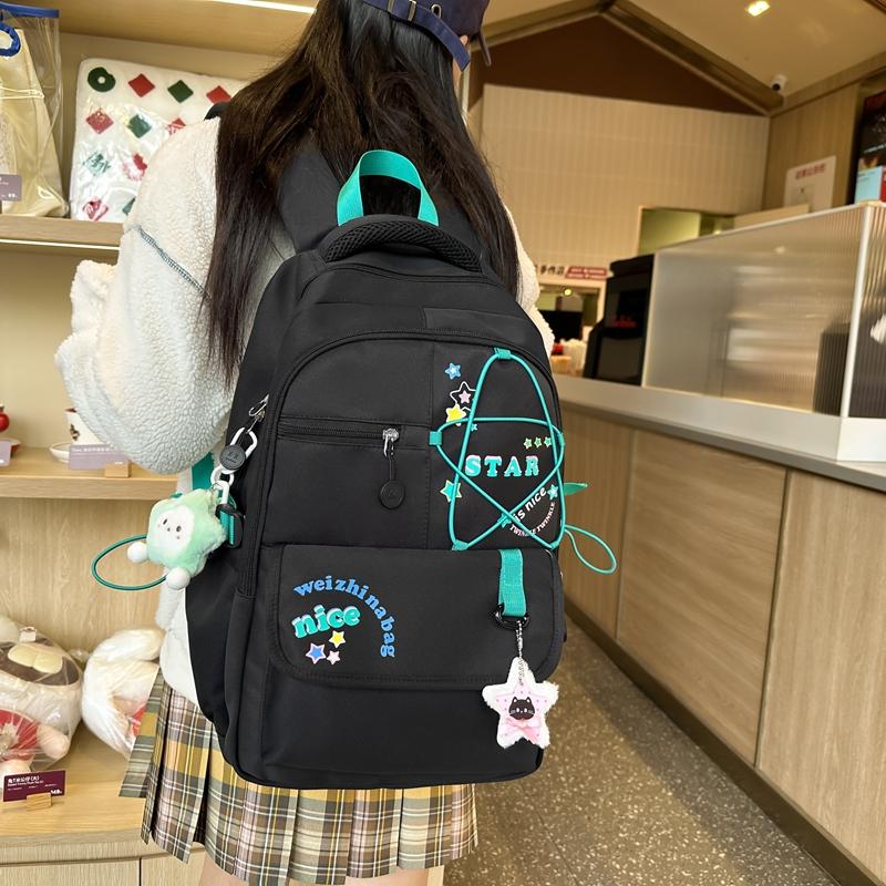 Student Schoolbag Women's Lightweight Large Capacity Star Backpack
