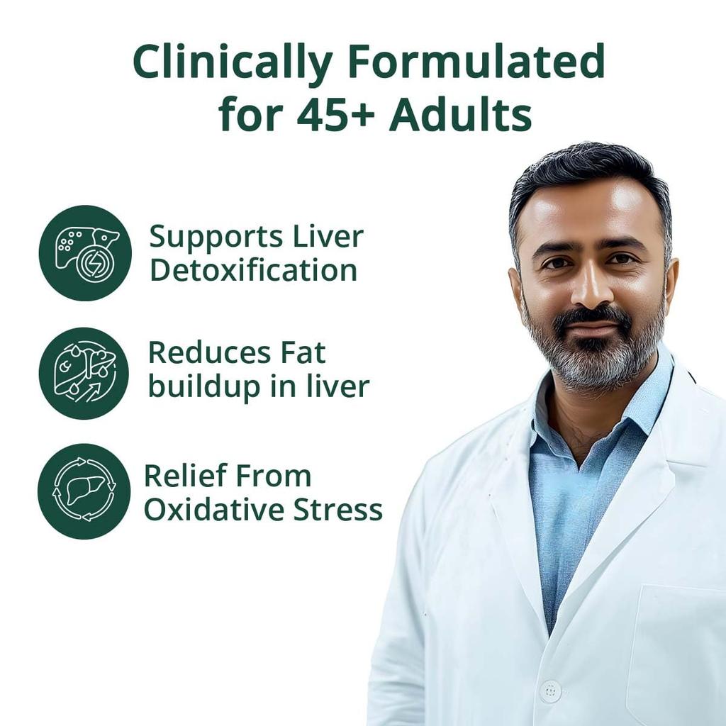 Vansaar 45+ Liver Balance Juice 1 L For Adults Supports Liver Function Healthy Digestion And Vitality Daily Use