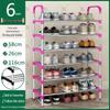 Slim Multi-Tier Shoe Rack for Entryway or Dorm