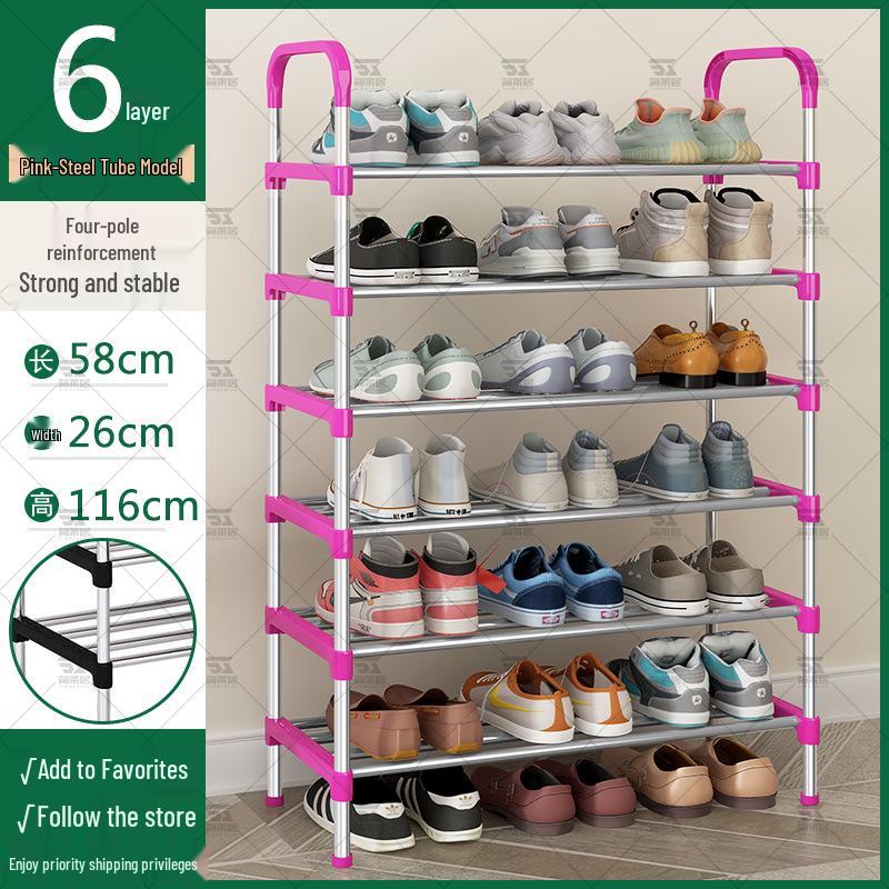 Slim Multi-Tier Shoe Rack for Entryway or Dorm
