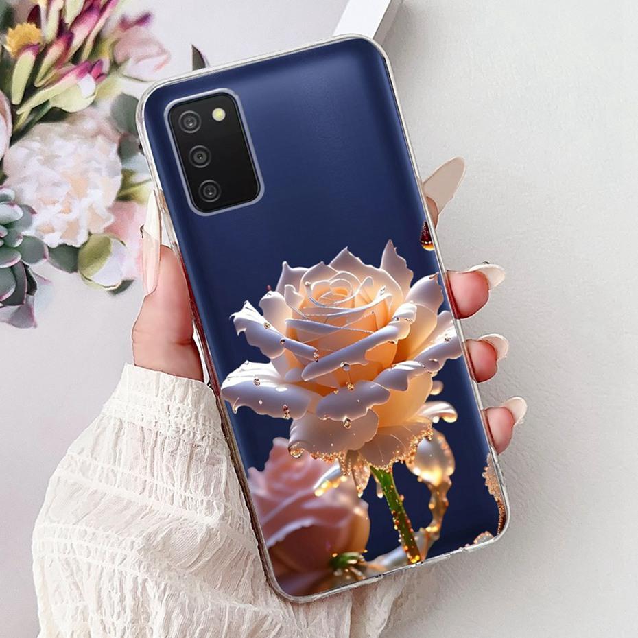 Cute Painting Phone Case For Samsung Galaxy A03s Soft Silicone TPU Back Covers For Samsung A03S SM-A037F A037G Cases Bumpers