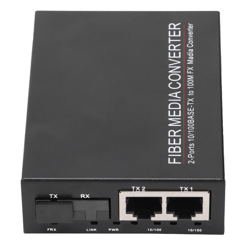 2 Ports Ethernet Fiber Switch TBCMC3412ES20A Plug Play Stable Sturdy Computer Networking Switches