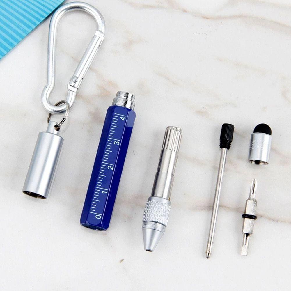 Metal Small Mini Pen Multifunction Tool Pen Ballpoint Pen Stylus Pen Keychain Pens