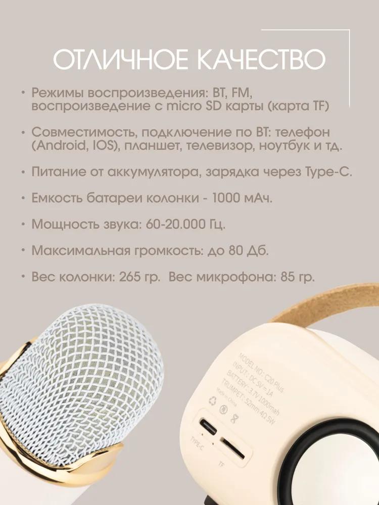 Portable Bluetooth speaker wireless karaoke karaoke system White two microphones