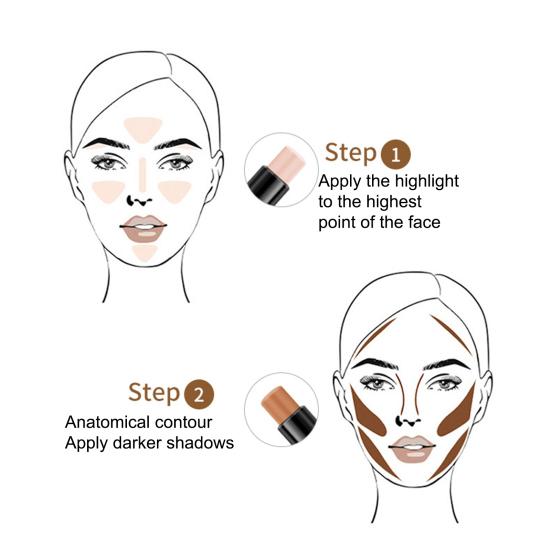 Stick Long Lasting Persistent Effect Lightweight Pro Dual Contour Stick for Girl