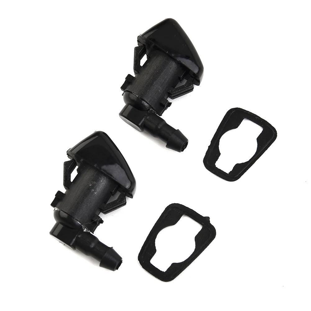 2pcs Car Black Windshield Washer Nozzle Set 2011-2017 For Jeep For Grand For Cherokee 68260443AA Washer Outlet Adjustment