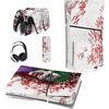 PlayVital Full Set Skin Sticker for Ps5 Slim Console Disc Edition (The New Smaller Design), Vinyl Skin Decal Cover for Ps5 Controller & Headset &