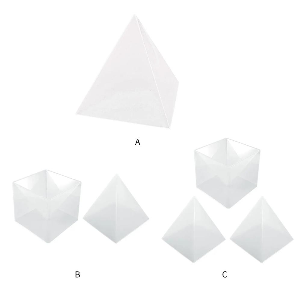 Large Pyramid Molds Great for Paperweight Home Decor DIY Jewelry Making Craft