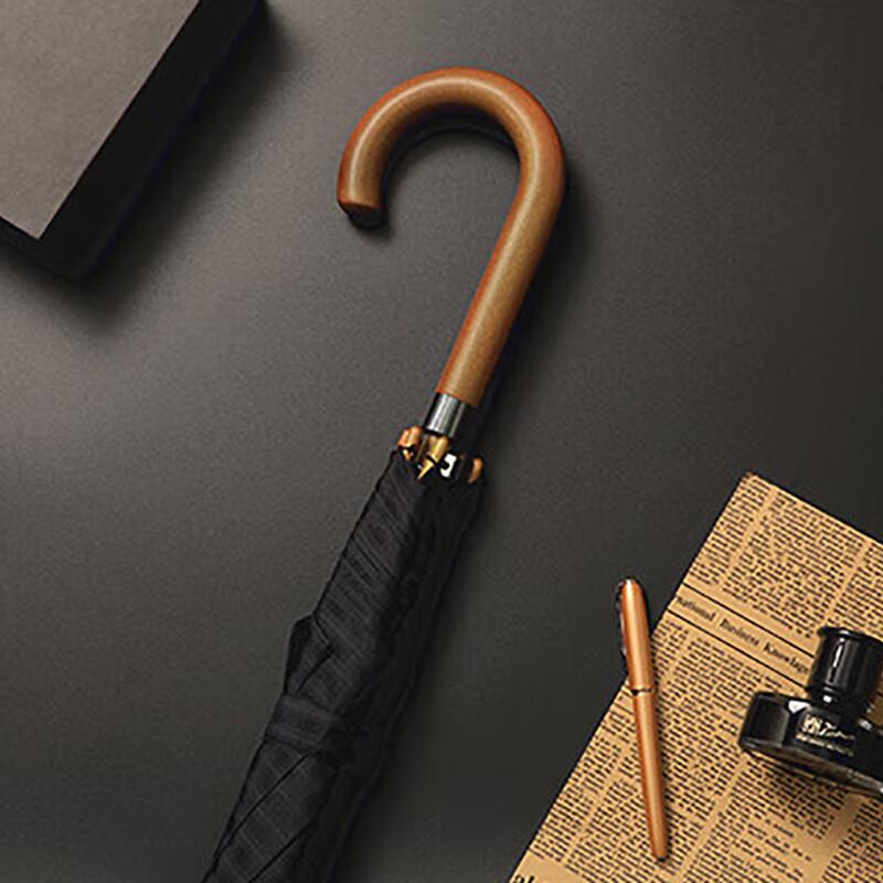 Niebo Drewniana Rączka Całoroczny Długi Parasol