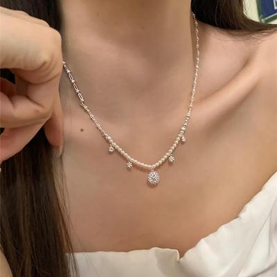 Dames Cubic Parel Mix Kwast Ketting
