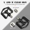 MTB Road Bike Real Carbon Fiber Titanium Alloy Axle 6 Bearings Flat Pedal 179g/pair Ultralight Bike Smooth 9/16 Thread 251c