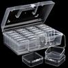24-grid Screw Storage Box Square Clear Containers Boxes Durable Bead Organizer Box