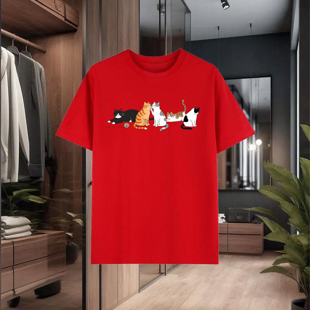 New Men's T-Shirts Made of 100% Cotton Summer Casual Short Sleeves Fashionable and Trendy Loose and Breathable Style