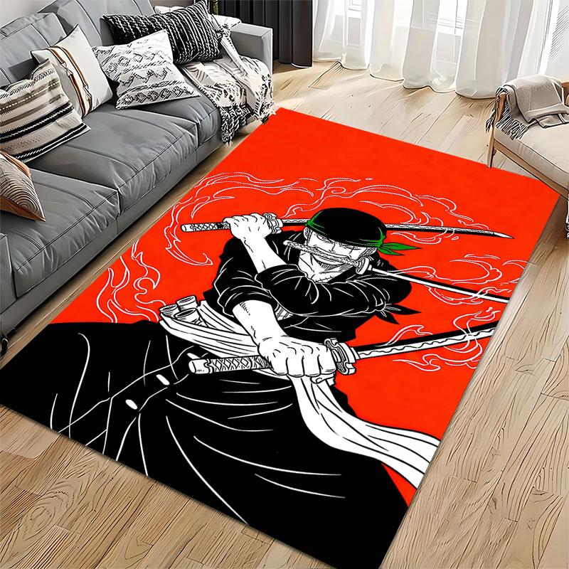 Samurai Warrior Art Carpet suitable as a non-slip mat for the living room or bedroom sofa