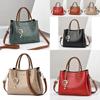 Elegant 2024 New Women's High Capacity Tote Bag Stylish Shoulder Bag For Moms In Khaki Burgundy Black Green And Mustard Yellow