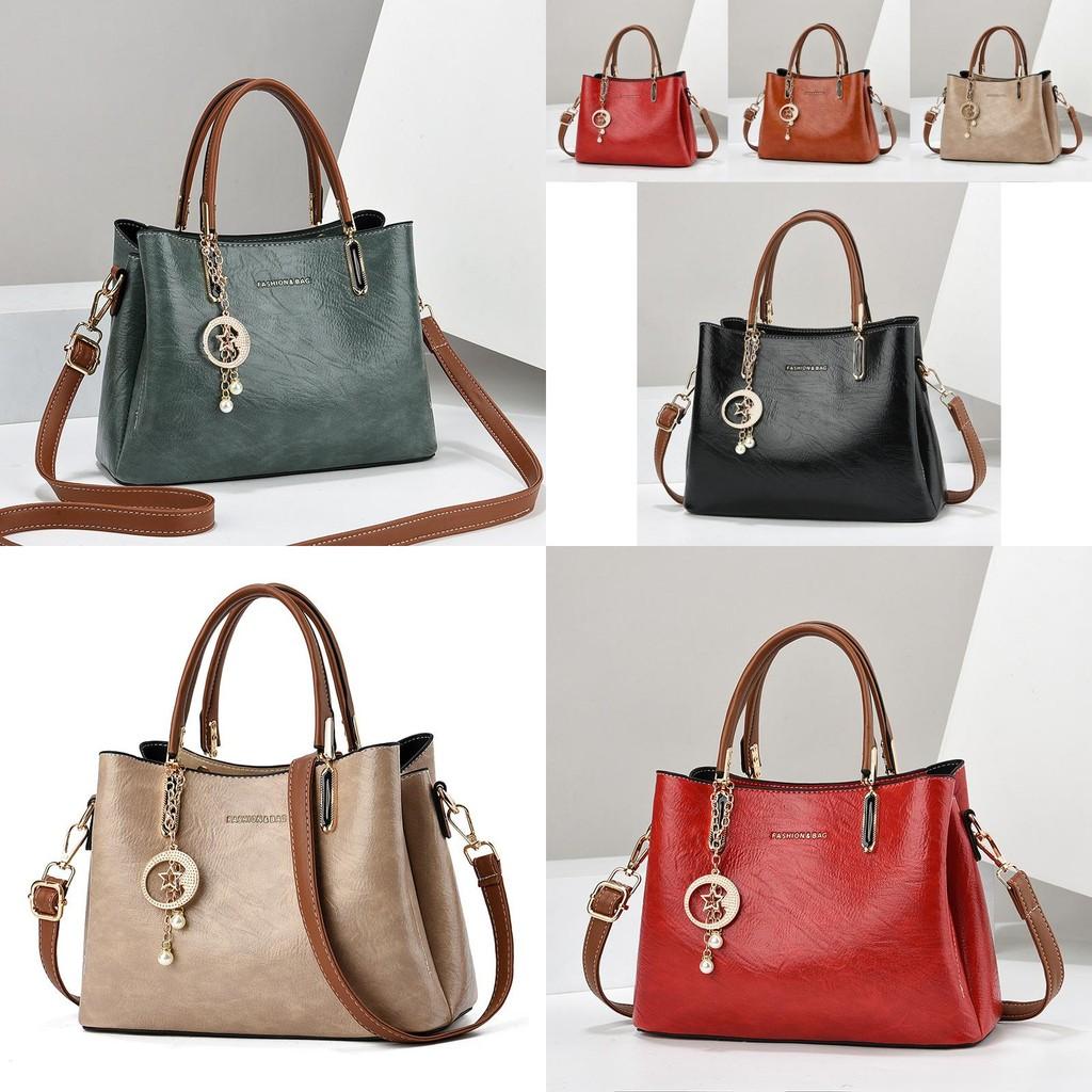 Elegant 2024 New Women's High Capacity Tote Bag Stylish Shoulder Bag For Moms In Khaki Burgundy Black Green And Mustard Yellow
