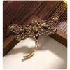 European and American Fashion, Large Dragonfly Brooch, Insect, Retro High-end Feel, Light Luxury, Women's Clothing Accessories, High-end Chest Flower