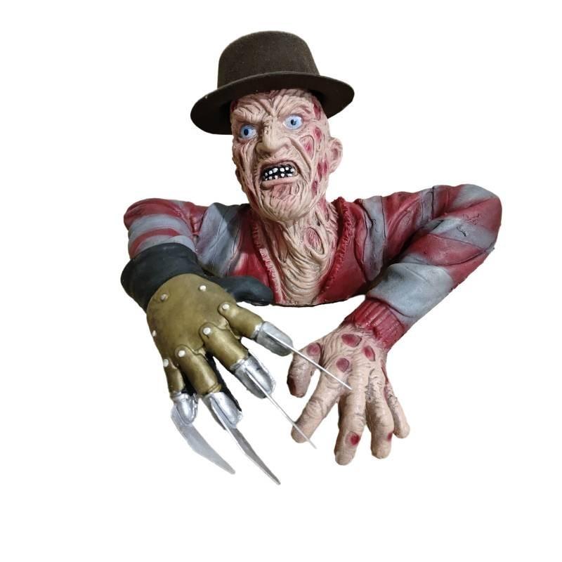 Реалистичная смола Кошмар Фредди Крюгера Ходячий Декор Детализированное Мастерство