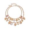 Metal Material Rhinestone Cross Choker Vintage Style Love Pendant Necklace  Women's Jewelry
