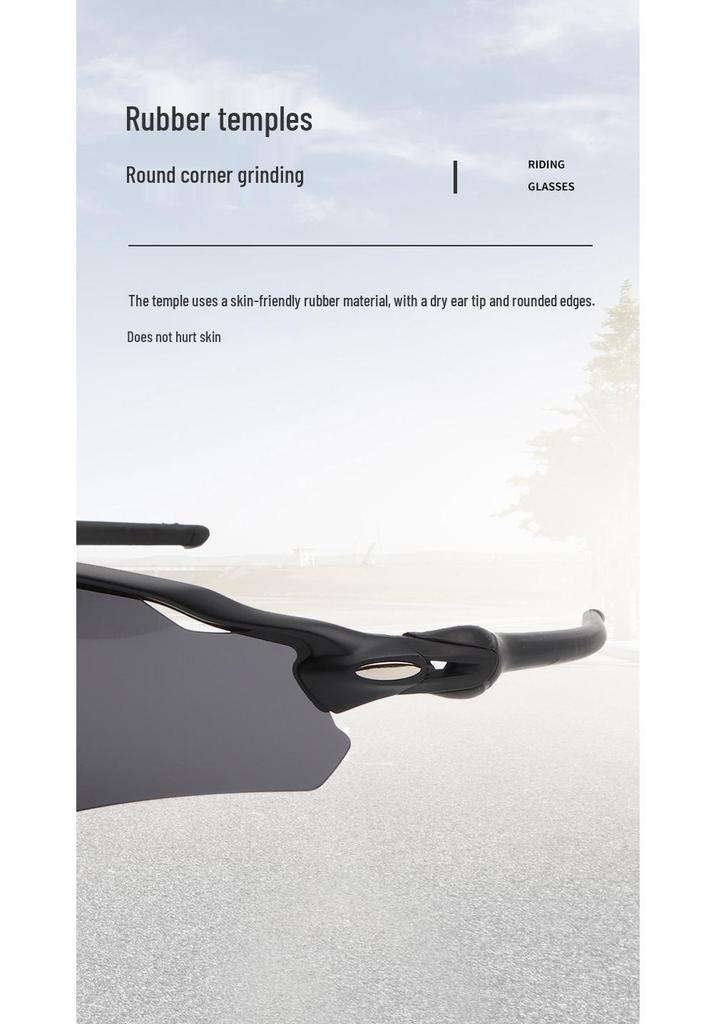 Cross-Border E-commerce TR90 Colorful Cycling Sunglasses for Outdoor Sports, Prescription-Compatible.