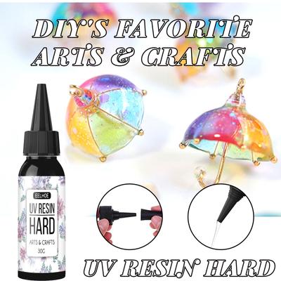 Pegamento de resina UV flor acrílico adhesivo de cerámica UV mano adhesivo de curado DIY