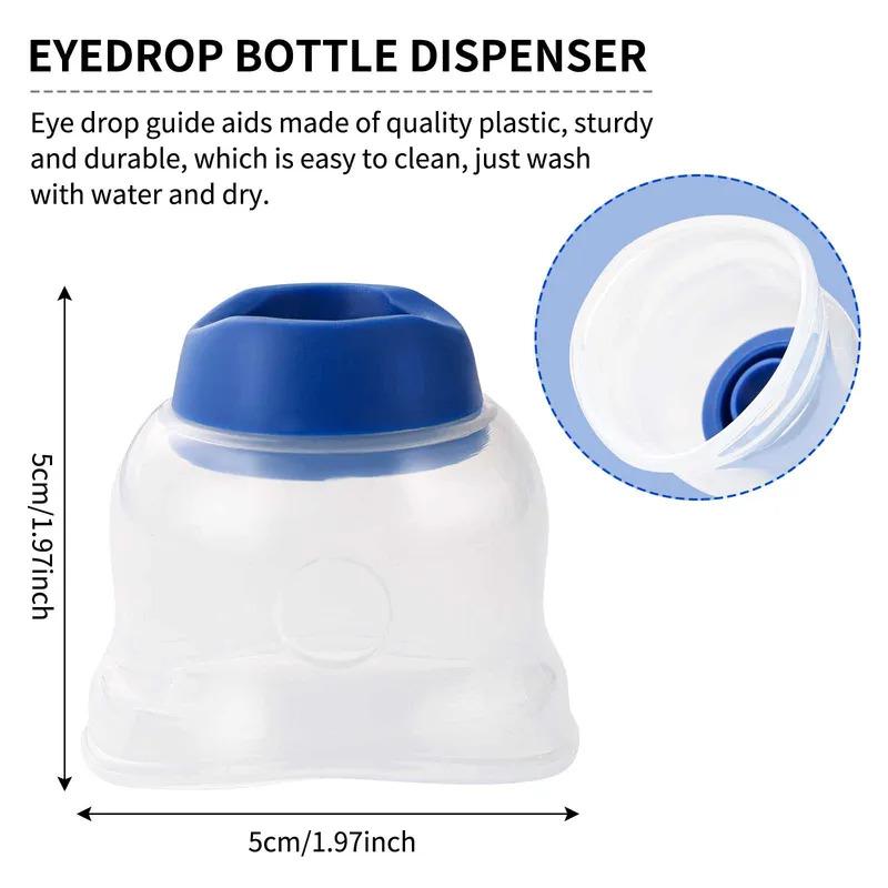 Reusable Eye Drop Helper Easy to Use Eye Dropper Tool For Clean Precise Eye Drop Application Fits Most Eye Drop Bottles