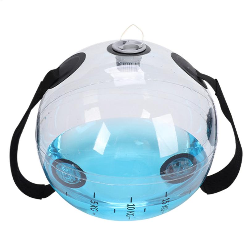 Workout Aqua Bags Adjustable Water Training Bag 15kg Adjustable Inflatable Water Power Bags for Fitness Body Building Aqua Ball