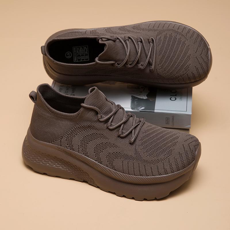 

Women s Black White Brown Khaki Driving Shoes Men Casual Slip on Sport Shoes Socks Shoes Couple Jogging Sneakers for Students Plus Size EU:46