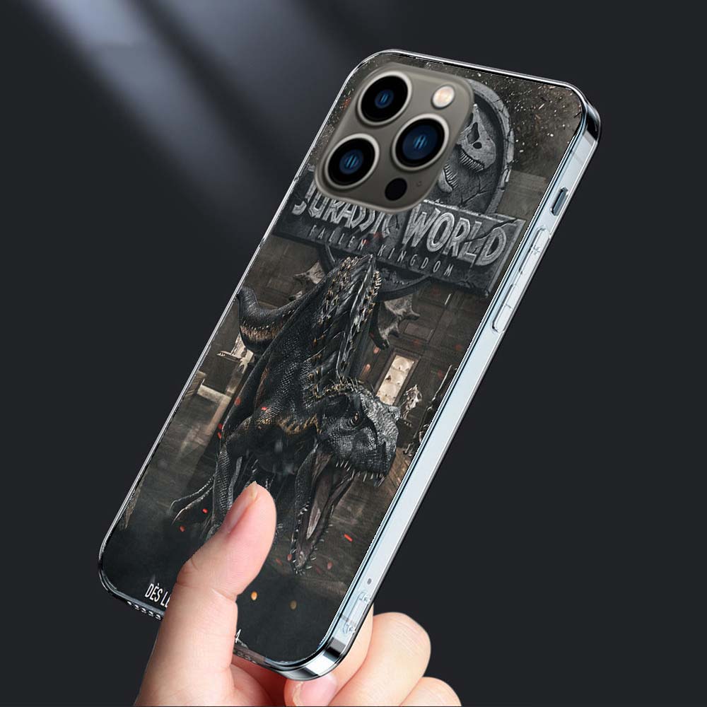 New World Jurassic Park Phone Case For Iphone 16E 15 Pro 14 Plus 17E 16 17 Pro Max Air 11 12 13 Mini Shockproof Capa Cute Cov