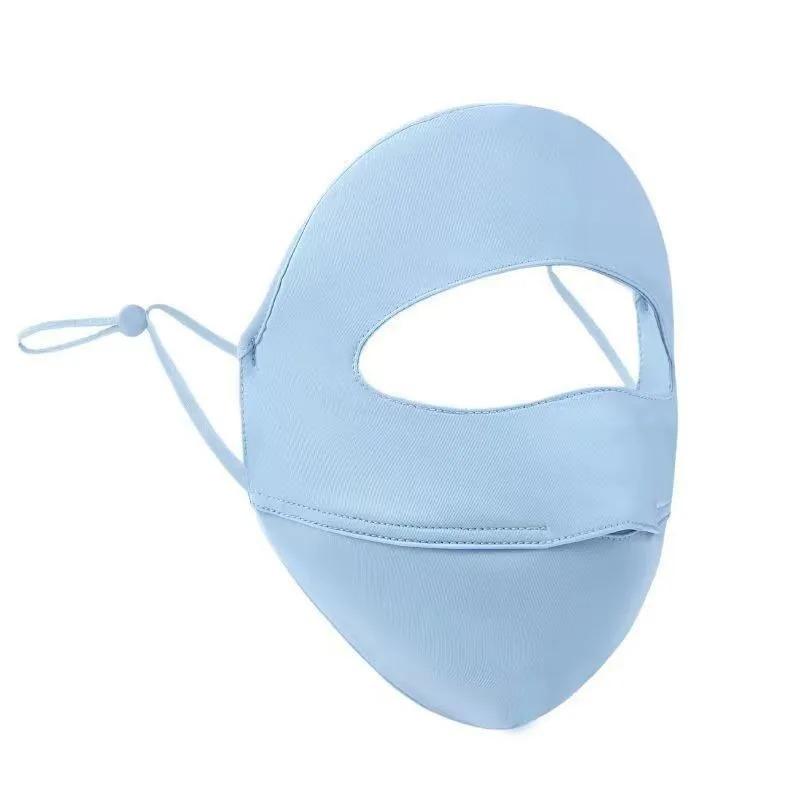 Concise Design Women's Face Gini Sunscreen Mask All-round UV Protection Sunshade Mask Uesd for Women Summer Protecting Face