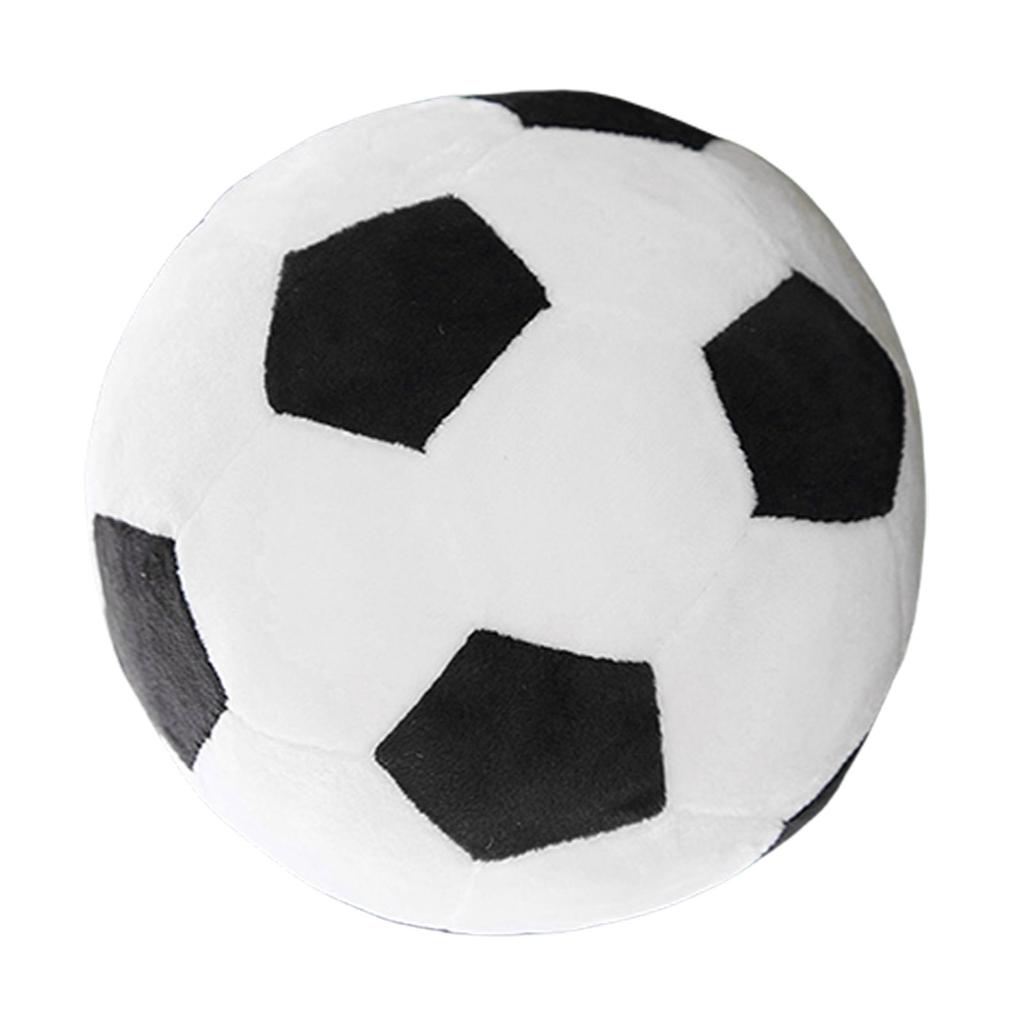 Football Shape Stuffed Pillow Soccer Ball Throw Pillow Washable for Bedroom and Sofa Decoration