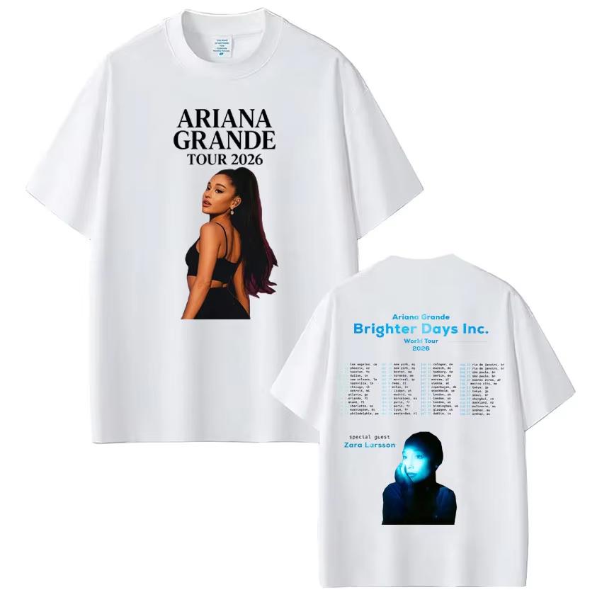 Ariana Grande The Eternal Sunshine Tour T-shirt Men and Women Summer Cotton Clothing Short Sleeved Tee