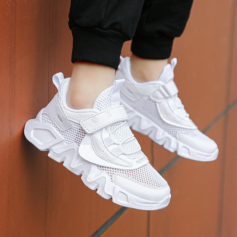 

Boys sports shoes single mesh breathable children s sports and leisure shoes fashion versatile school 39
