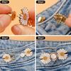 2 Sets Of Trouser Waist Tighteners, Removable Jeans Buttons For Baggy Jeans, No Sewing And No Tools Required Jeans Button Pins