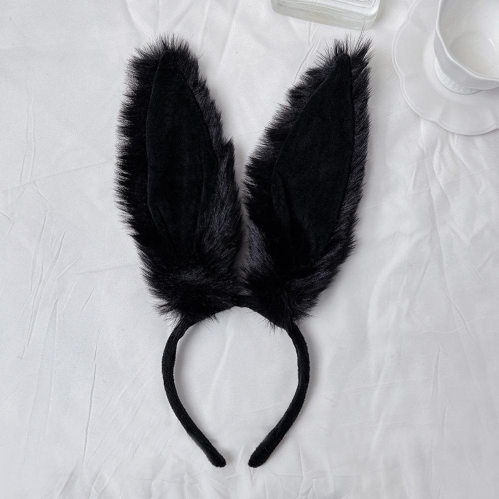 Oversized Rabbit Ears Headband Plush Beast Ears Hair Accessories Rabbit Girl Dress Up Headband Cute Headgear