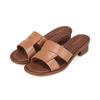 Leather Vivid Natural Color Basic Mule 3cm 3 Colors Bbj381