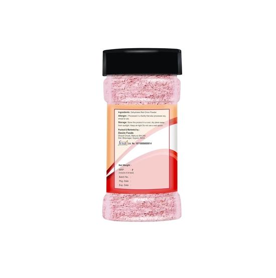Desire Red Onion Powder 100 Gram |Pure & Natural Dehydrated Red Onion Powder | Ideal for Cooking, Seasoning & Spices