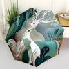 1pc Deer Forest Fashionable Automatic Opening/Closing Folding Umbrella with 8 Bones, Windproof Portable, Daily Use025