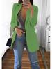 2024 European & American Fashion Women's Slim Lapel Cardigan Blazer - Spring/Autumn Collection