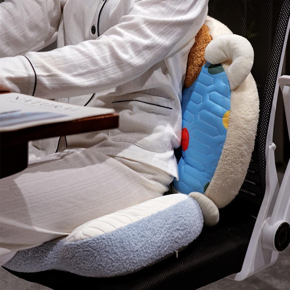 Non-slip Cooling  Seat Cushion Cartoon Back Support Pillow Cute Seat Pad  Sofa