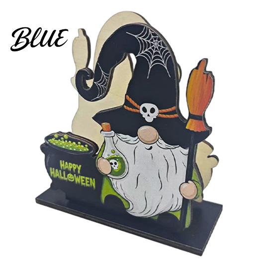 Halloween Napkin Holder Wooden Holder Ghost Pumpkin Decorative Tabletop Tissue Dispenser Desktop Paper Storage Organizer for Holiday Dinner