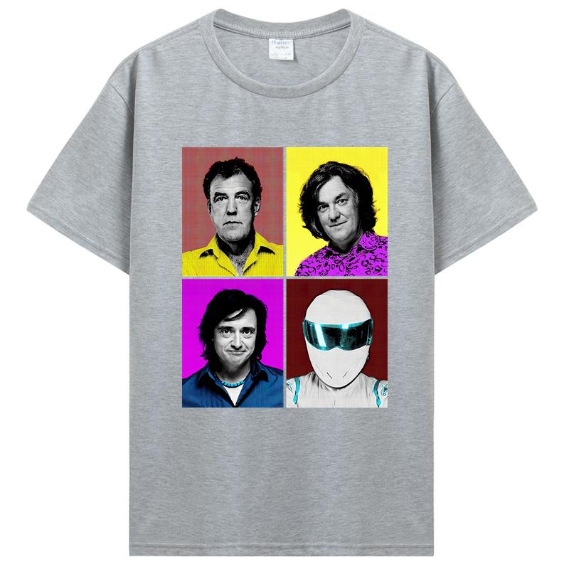 Top Gear Inspired Artwork All In One T Shirt Pop Pop Art Top Gear Stig Jeremy James May Tshirt Unisex Cotton Tees Tops Harajuku
