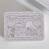 Ins Cartoon Bear Iron Storage Box Rectangular Big Capacity Candy Cases Stickers Tapes Square Box Kpop Photocards