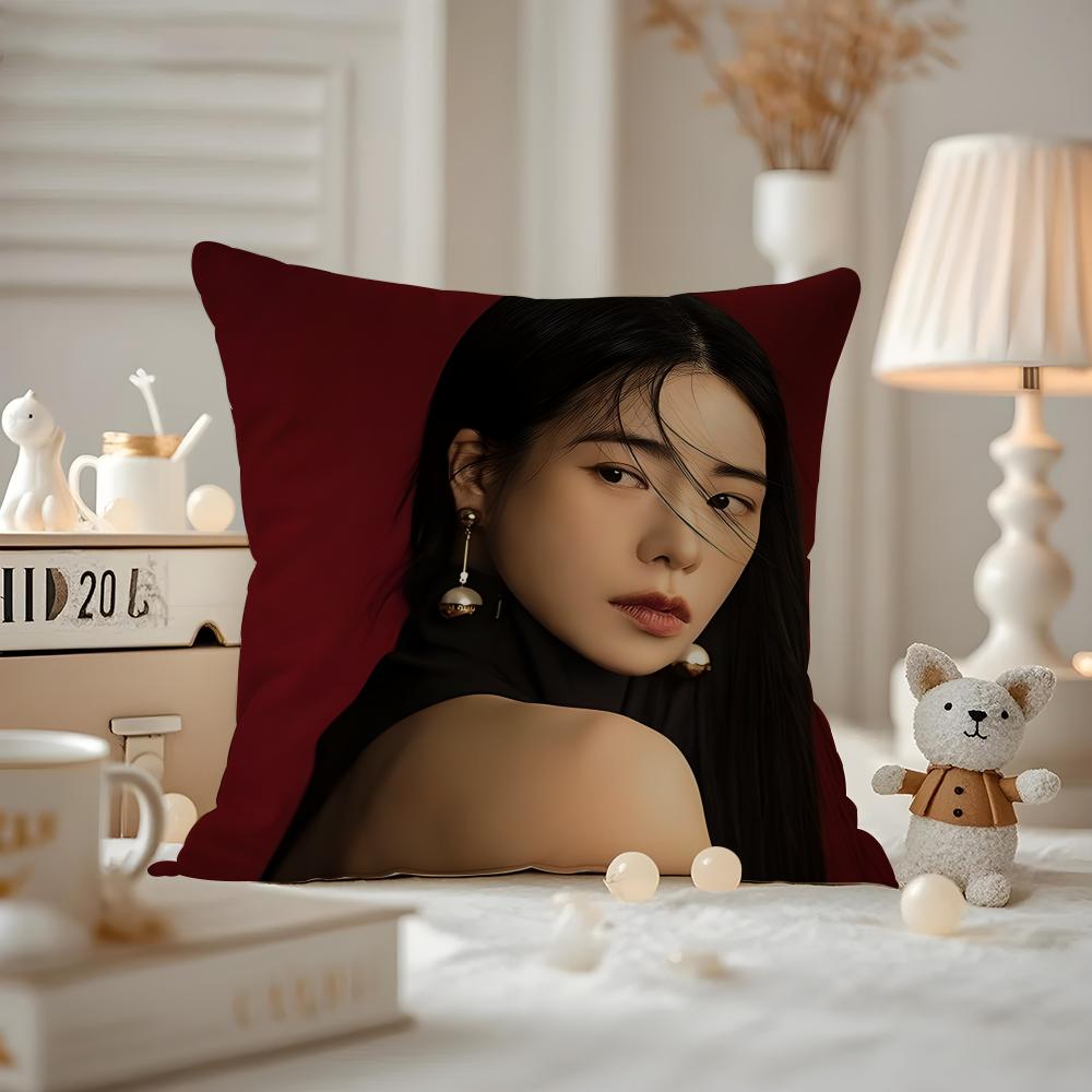 Lim Jiyeon Actress Cushion Cover Pattern Printed Pillowcase For Living Room Sofa Cushion Cover & Bedroom Decor