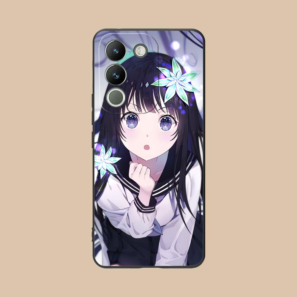 Hyouka Chitanda Matte TPU Mobile Phone Case for VIVO V60 V50 V40 V30 V29 V27 V25 V23 Pro Lite 5G Colorful Printing Cover